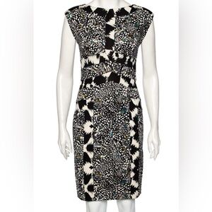 DIANE VON FURSTENBERG || Sleeveless Printed Dress. Sz. 2 - 4